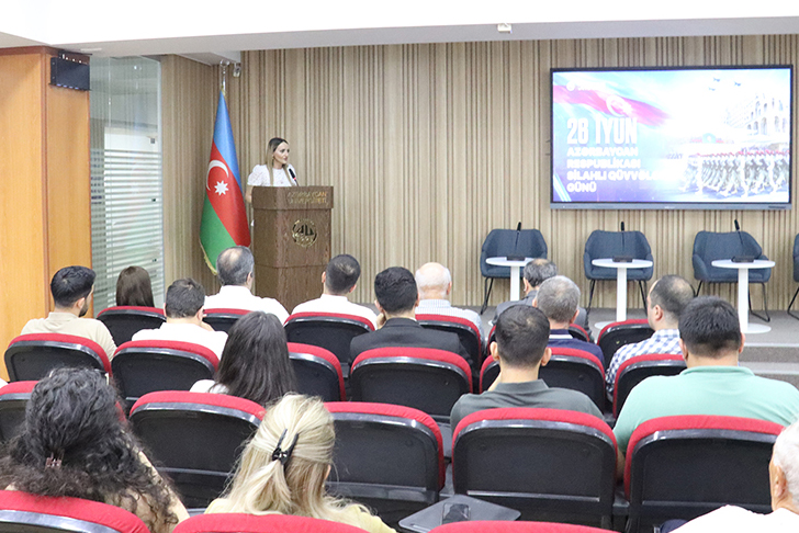 Azərbaycan Universitetində Silahlı Qüvvələr Gününə həsr olunmuş tədbir keçirilib