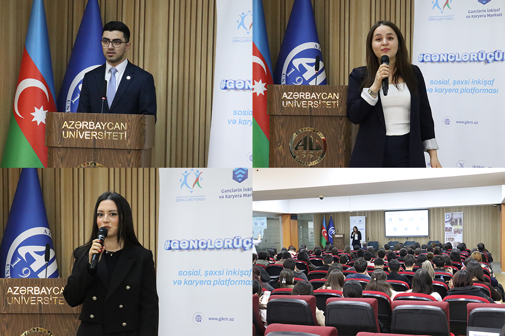 Azərbaycan Universitetində “Gənclər üçün şəxsi inkişaf və karyera fürsətləri” adlı tədbir keçirilib