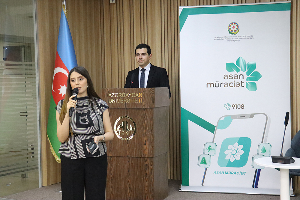 Azərbaycan Universitetində “ASAN müraciət” haqqında maarifləndirici infosessiya keçirilib