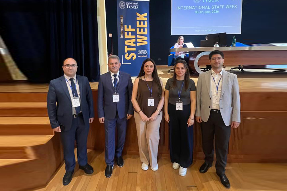 Azərbaycan Universiteti İtaliyada keçirilən “International Staff Week” tədbirində təmsil olunub